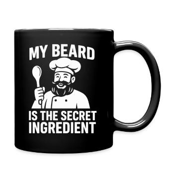My Beard Is The secret Ingredient Bearded Chef - Full Color Mug - black - Right