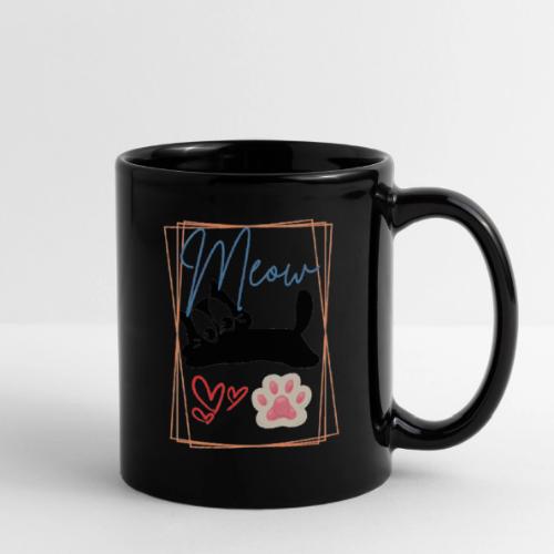 Meow Cat Paw Cute Kitty Lover Design - Full Color Mug