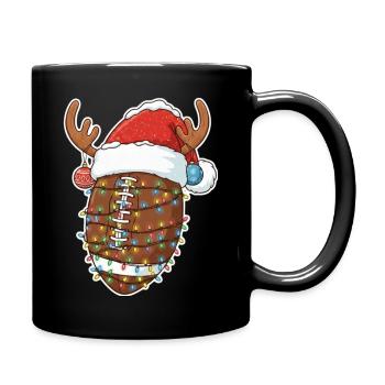 Festive Roast Reindeer Lights - Full Color Mug - black - Right