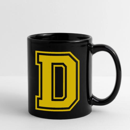 Letter D – Capital Athletic Alphabet Monogram - Full Color Mug