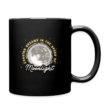 "Chasing Dreams in the Speed of Moonlight – Cosmic - Full Color Mug - black - Right