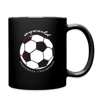 Football champion my world - Full Color Mug - black - Right