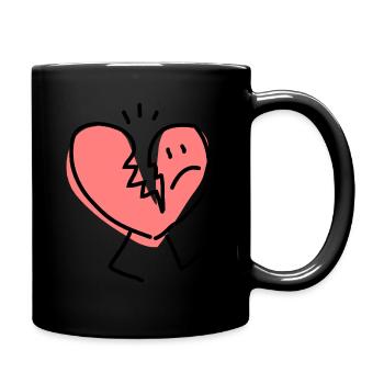 Broken heart Walking - Full Color Mug - black - Right