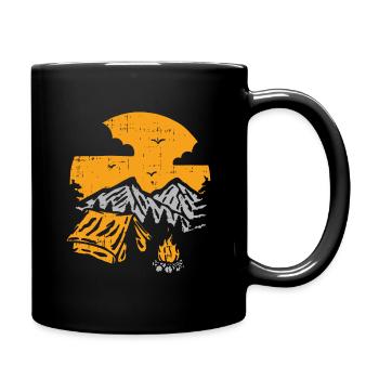 Sunset Campfire - Full Color Mug - black - Right
