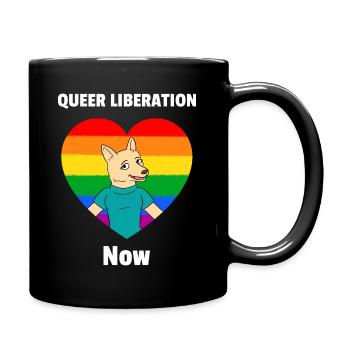 Queer Liberation Now - Full Color Mug - black - Right