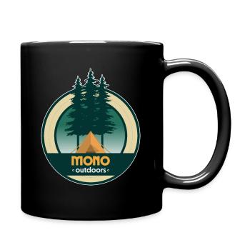 Mono Outdoors Tent Circle - Full Color Mug - black - Right