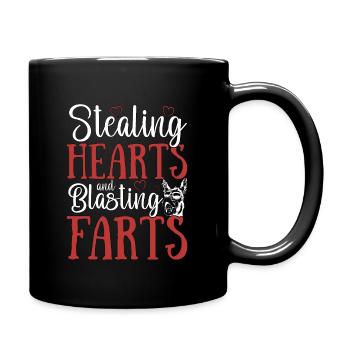 Donkey Stealing Hearts And Farmer Pet Donkey Lover - Full Color Mug - black - Right