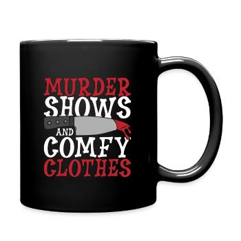 Detective Murder Shows And Comfy Investigator Cop - Full Color Mug - black - Right