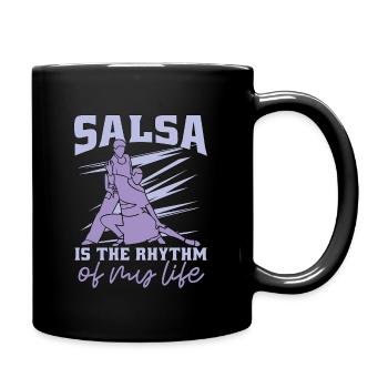 Salsa Dance Salsa Is The Rhythm Of Mambo Music - Full Color Mug - black - Right