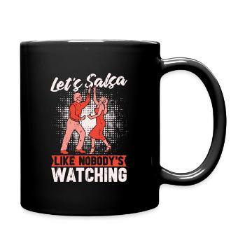 Salsa Dance Let's Salsa Like Dancing Salsa Dancer - Full Color Mug - black - Right