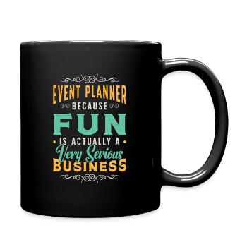 Events Coordinator Event Planner Because Planning - Full Color Mug - black - Right