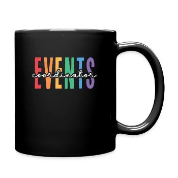 Events Coordinator Wedding Planner Event Manager - Full Color Mug - black - Right