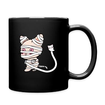 Mummy cat - Full Color Mug - black - Right