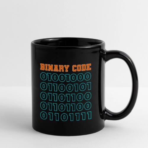 Say Hello in Binary code - Full Color Mug