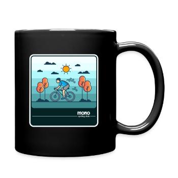 Mono Bike Club Park Squared - Full Color Mug - black - Right