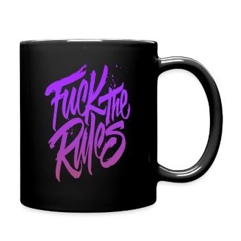 Fuck the rules - Full Color Mug - black - Right