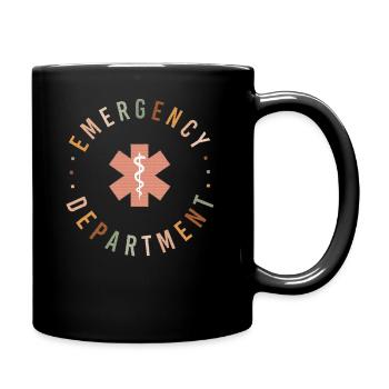 Emergency Department ER ED Emergency Room Nurse - Full Color Mug - black - Right