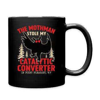 Mothman Stole My Catalytic Converter Mothman - Full Color Mug - black - Right