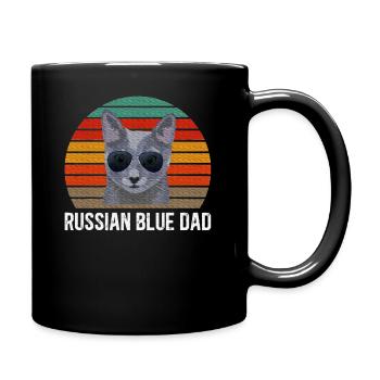 Russian Blue Dad Russian Blue Cat Owner - Full Color Mug - black - Right