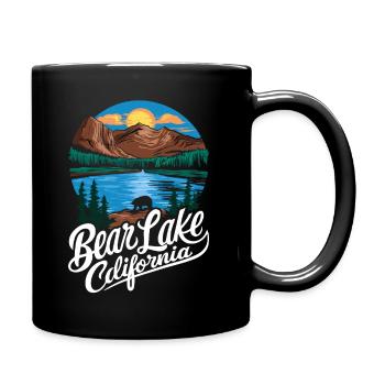 bear Lake California. - Full Color Mug - black - Right