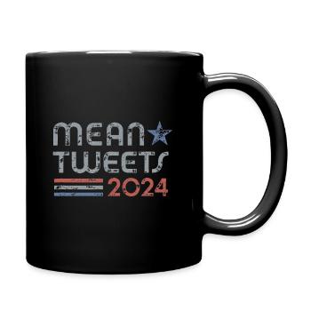 Retro Mean Tweets 2024 - Full Color Mug - black - Right