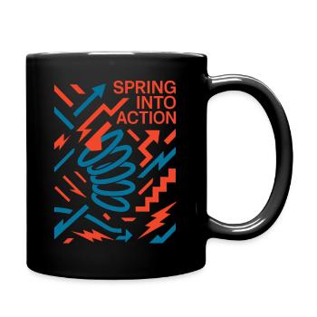 Spring into Action - Full Color Mug - black - Right