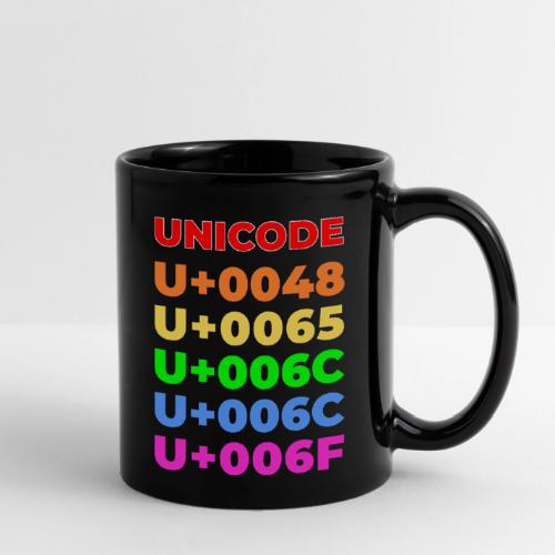 Hello, in unicode - Full Color Mug
