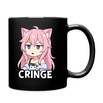 Nyatasha Nyanners Mario Party Style Sticker CRINGE - Full Color Mug - black - Right