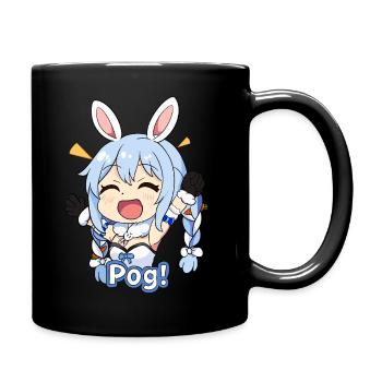 Usada Pekora Mario Party Style Sticker POG! - Full Color Mug - black - Right