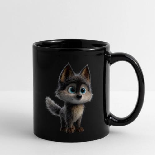 Innocent Cartoon Baby Wolf - Full Color Mug