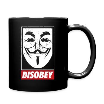 Anonymous Mask - Full Color Mug - black - Right