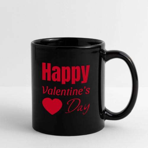 Red Heart Happy Valentines Mug - Full Color Mug