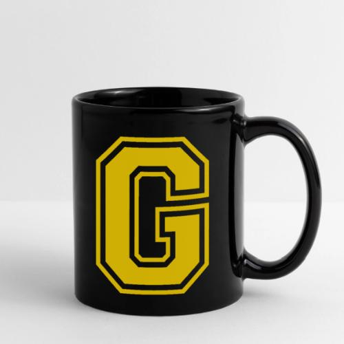 Letter G – Capital Athletic Alphabet Monogram - Full Color Mug