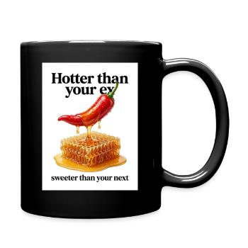 Hotter Than Ex, Sweeter Than Next - Full Color Mug - black - Right
