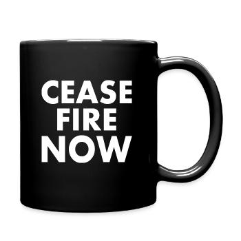 Ceasefire now - Full Color Mug - black - Right