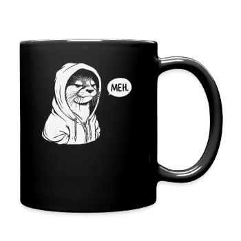 Meh Otter Gifts For Otters Lovers - Full Color Mug - black - Right