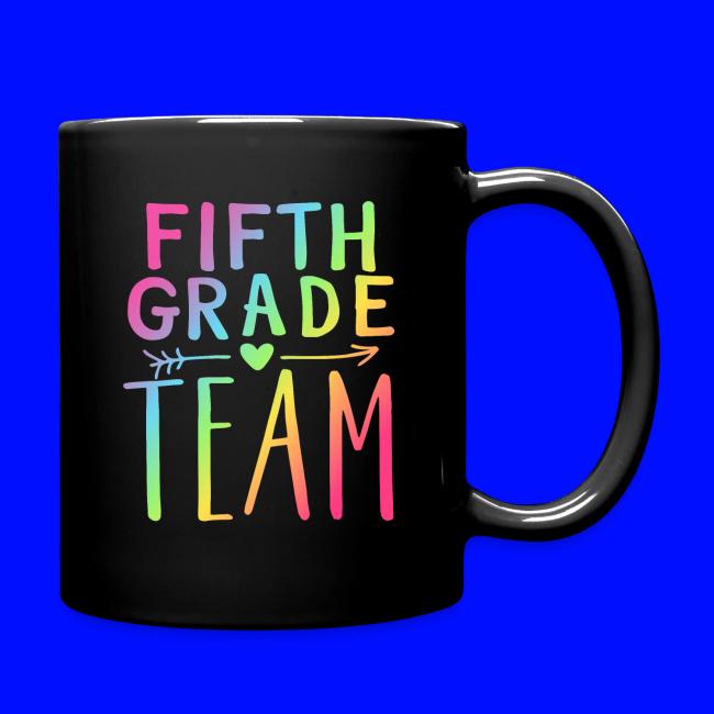 Fifth Grade Team Neon Rainbow Teacher T-Shirts