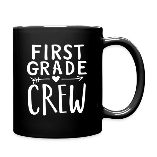 First Grade Crew Heart Teacher T-Shirts - Full Color Mug
