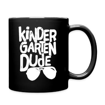 Kindergarten Dude First Day Of Kindergarten - Full Color Mug - black - Right