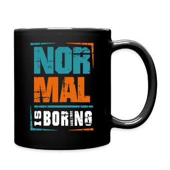 NORMAL IS BORING - Full Color Mug - black - Right