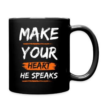 Your heart speaks - Full Color Mug - black - Right