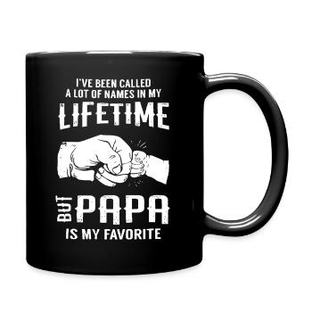 Papa - Full Color Mug - black - Right
