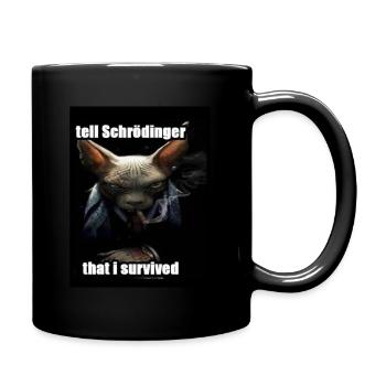 Tell Schrodinger that i survived - Full Color Mug - black - Right