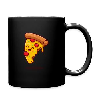 pizza slice - Full Color Mug - black - Right