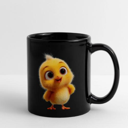 Cute Cartoon Yellow Chick with Big Sparkling Eyes - Full Color Mug