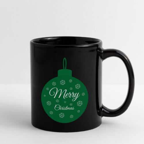 Christmas Ornament Mug - Festive Green Bauble Cup - Full Color Mug