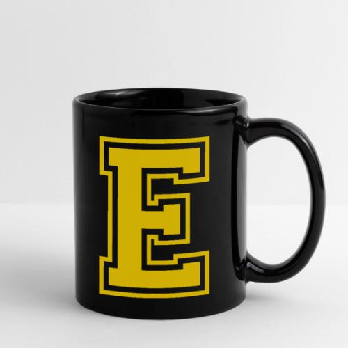 Letter E – Capital Athletic Alphabet Monogram - Full Color Mug