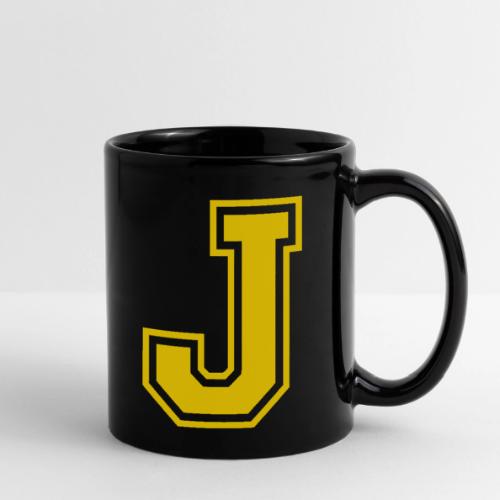 Letter J – Capital Athletic Alphabet Monogram - Full Color Mug