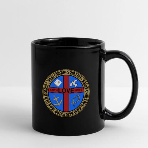Five Solas Faith Hope Love Shirt–Christian Symbols - Full Color Mug