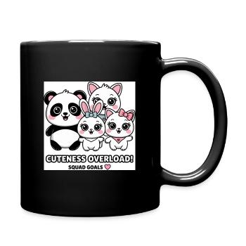 Cuteness Overload Squad Goals - Full Color Mug - black - Right